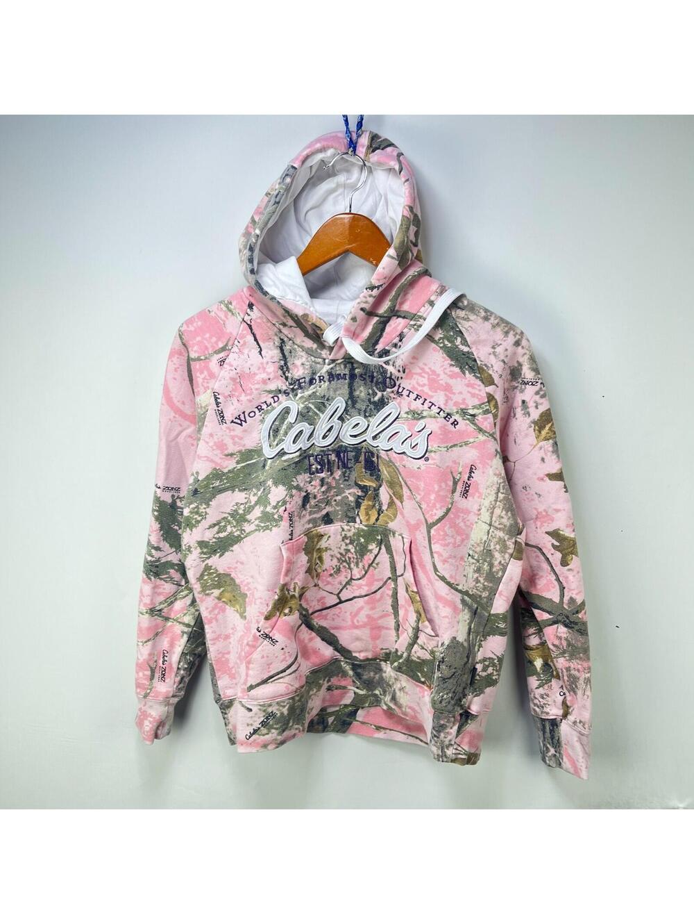 Vintage Cabela's Tree Camo Hoodie Womens Medium